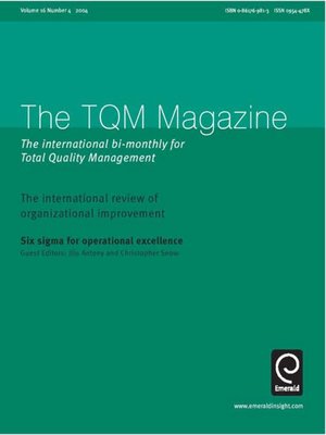 cover image of The TQM Magazine, Volume 16, Issue 4